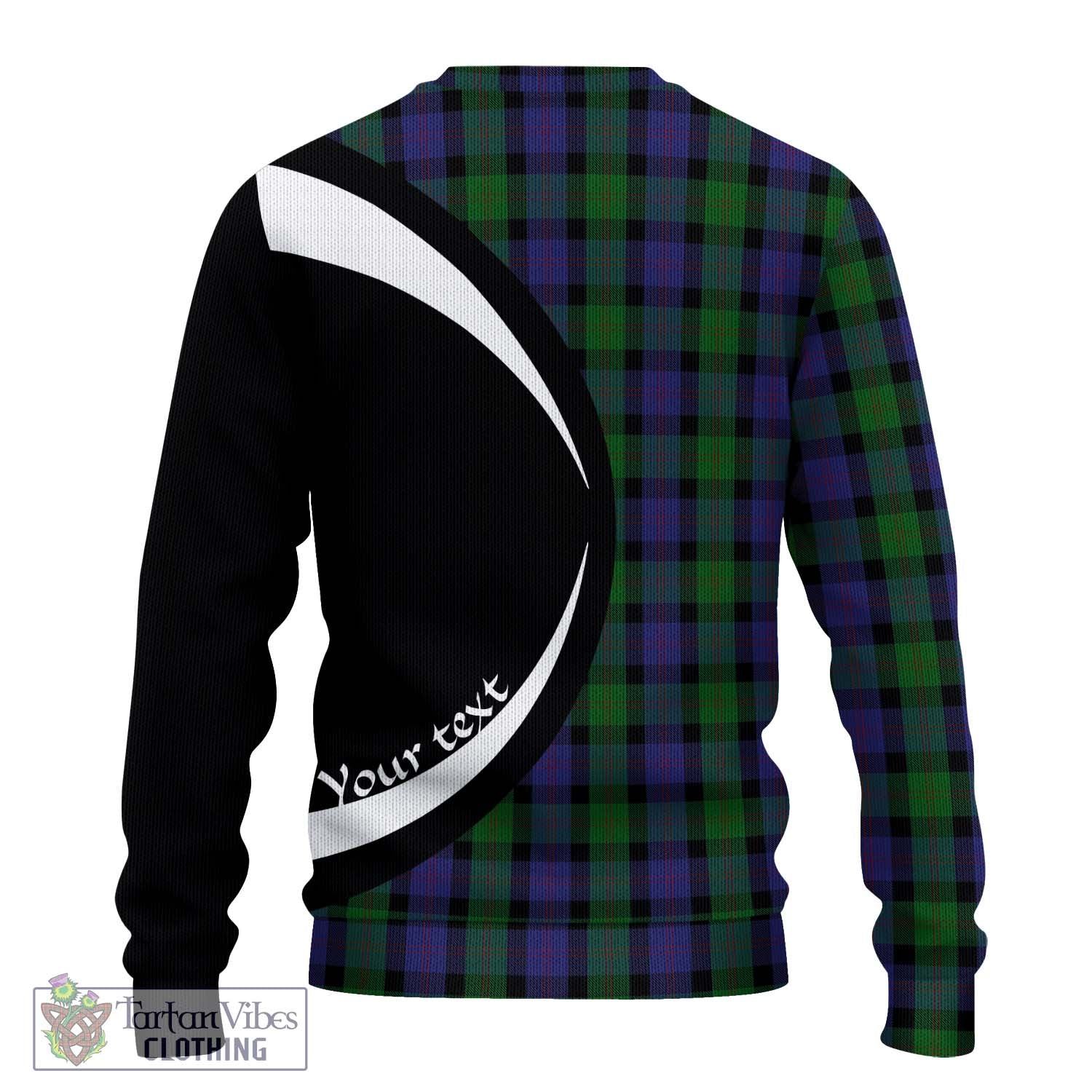 Blair Tartan Ugly Sweater with Family Crest Circle Style - Tartan Vibes Clothing