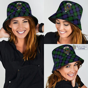 Blair Tartan Bucket Hat with Family Crest