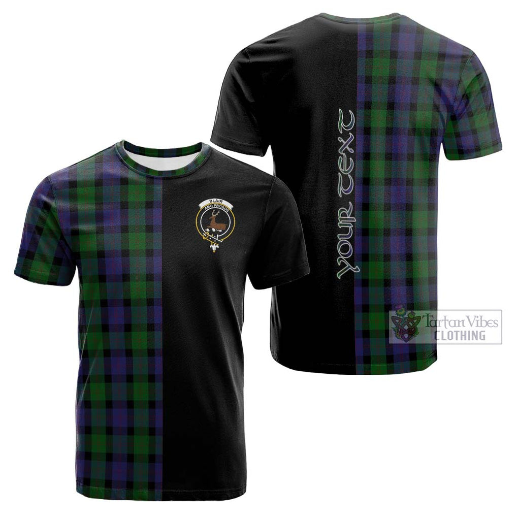 Tartan Vibes Clothing Blair Tartan Cotton T-shirt with Family Crest and Half Of Me Style