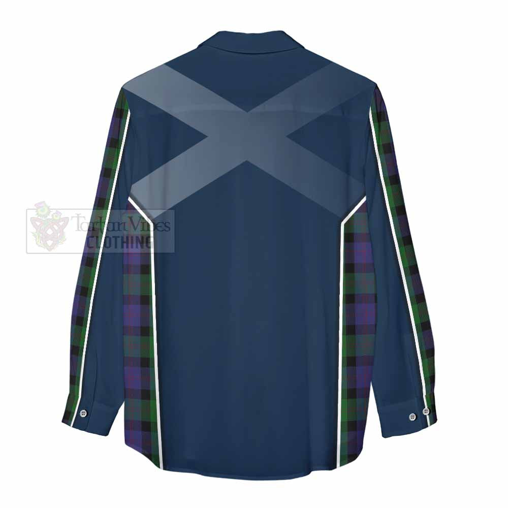 Tartan Vibes Clothing Blair Tartan Women's Casual Shirt with Family Crest and Lion Rampant Vibes Sport Style