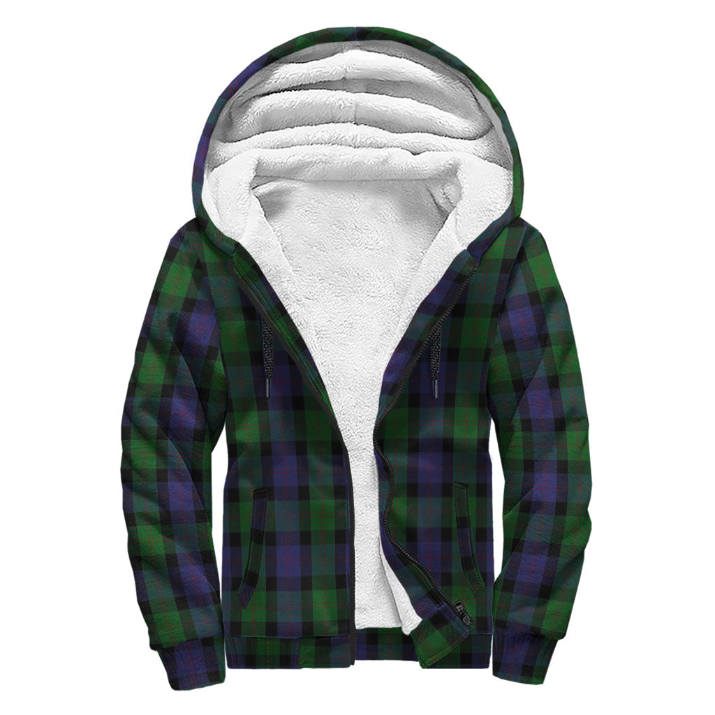 Blair Tartan Sherpa Hoodie with Family Crest - Tartanvibesclothing