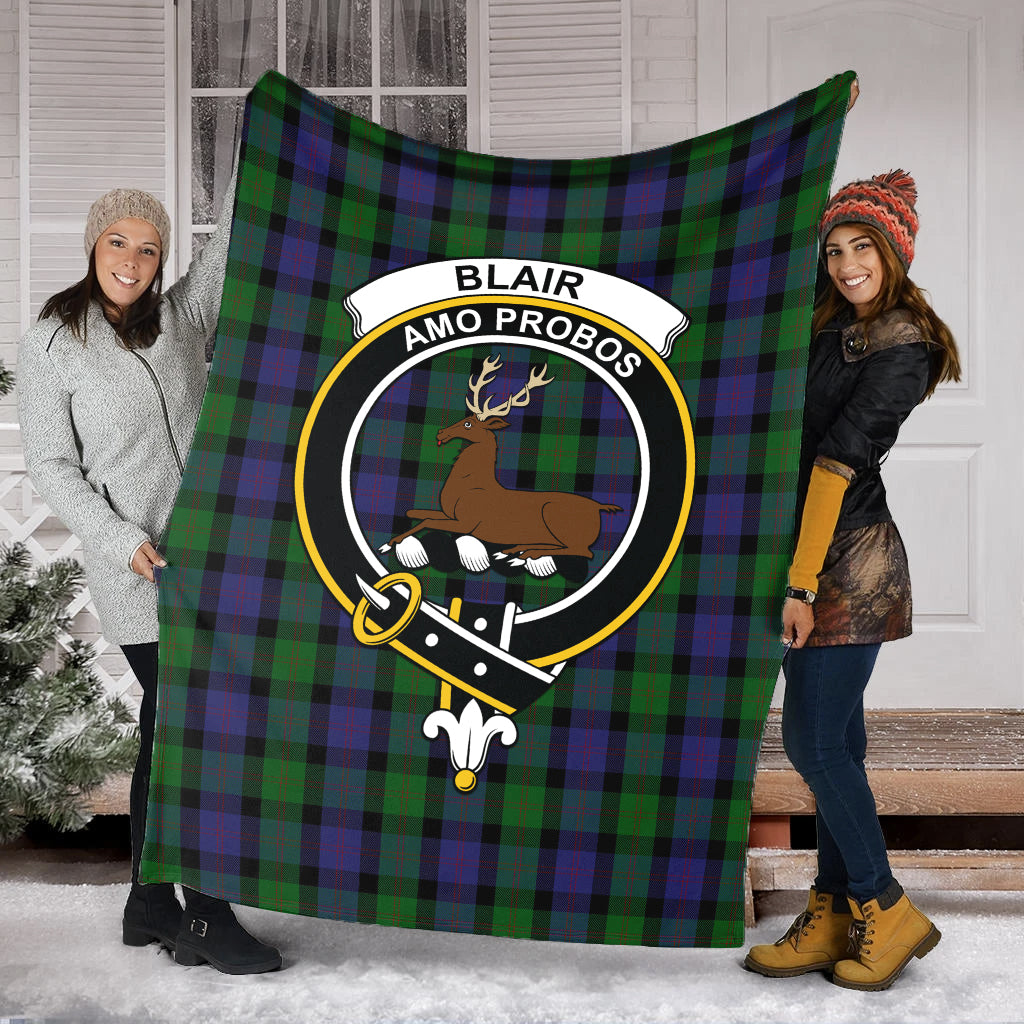 Blair Tartan Blanket with Family Crest - Tartan Vibes Clothing