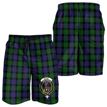 Blair Tartan Mens Shorts with Family Crest