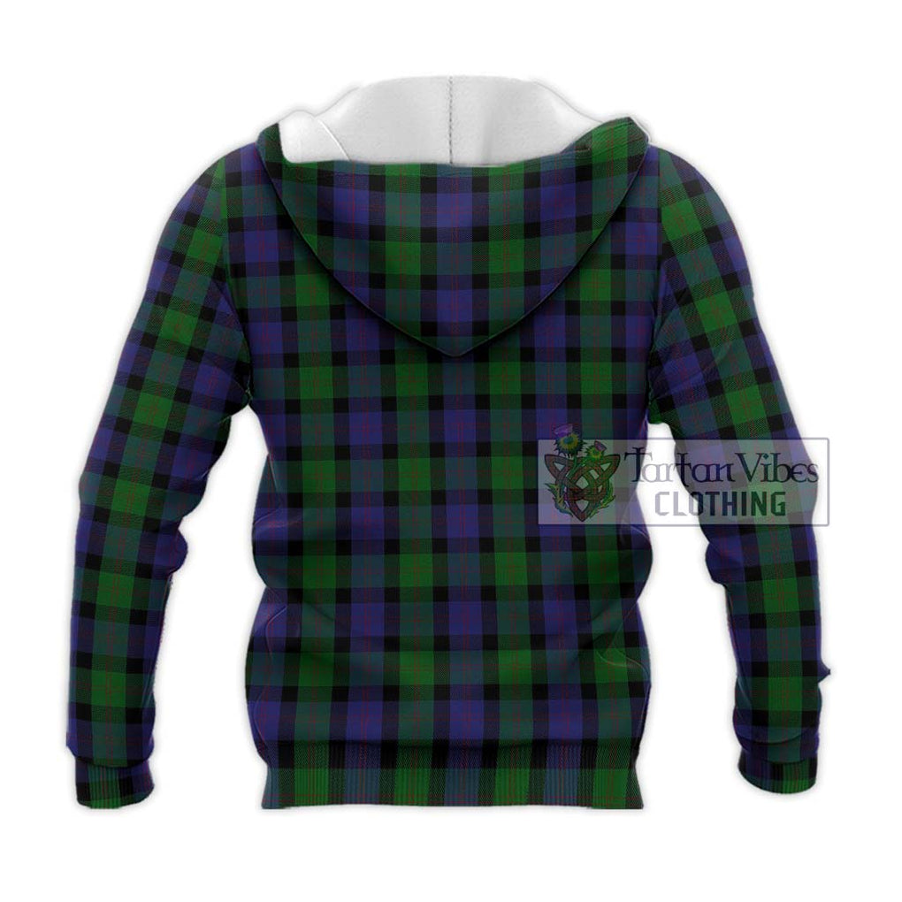 Blair Tartan Knitted Hoodie with Family Crest DNA In Me Style - Tartanvibesclothing Shop