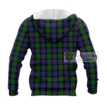 Blair Tartan Knitted Hoodie with Family Crest DNA In Me Style