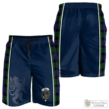 Blair Tartan Men's Shorts with Family Crest and Lion Rampant Vibes Sport Style