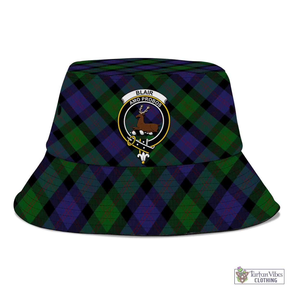 Tartan Vibes Clothing Blair Tartan Bucket Hat with Family Crest