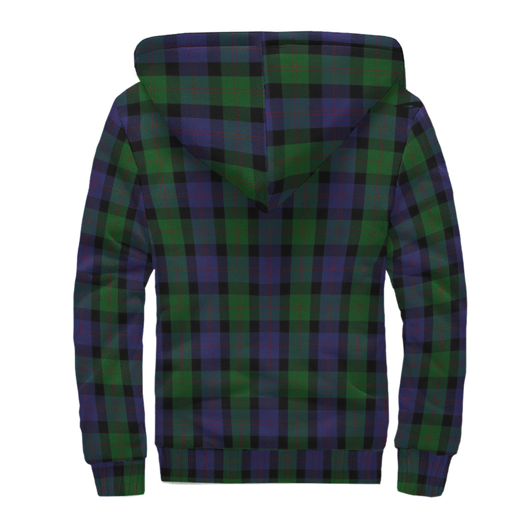 Blair Tartan Sherpa Hoodie with Family Crest - Tartanvibesclothing