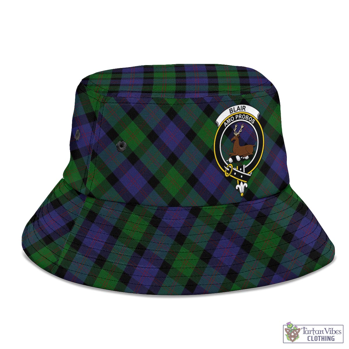 Tartan Vibes Clothing Blair Tartan Bucket Hat with Family Crest