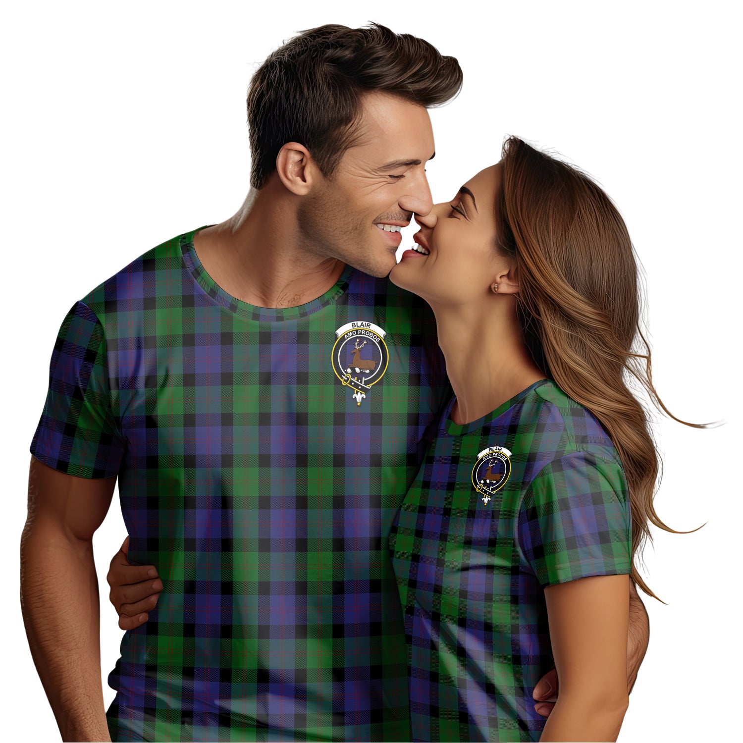 Blair Tartan T-Shirt with Family Crest - Tartan Vibes Clothing