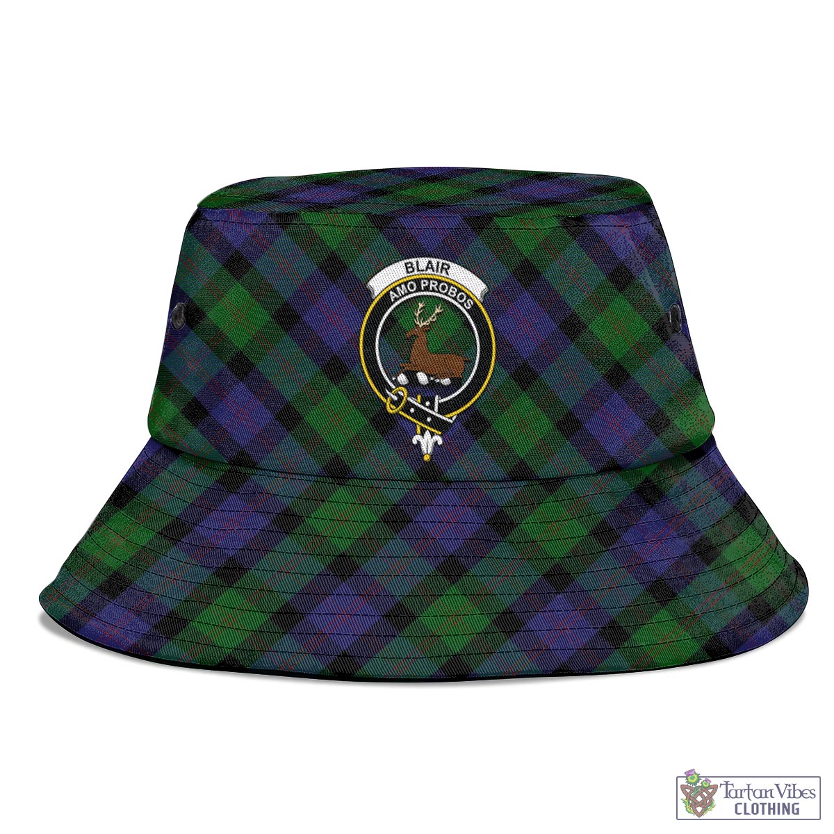 Tartan Vibes Clothing Blair Tartan Bucket Hat with Family Crest