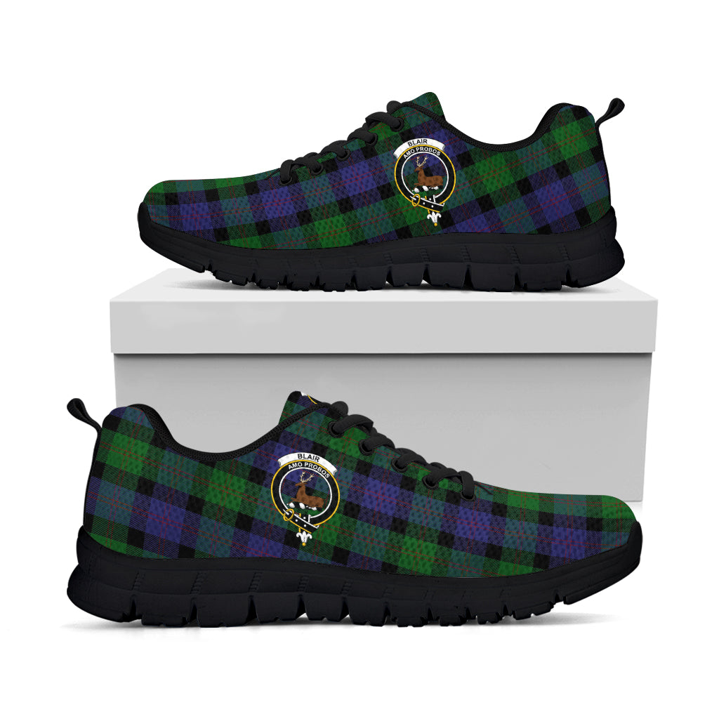 Blair Tartan Sneakers with Family Crest - Tartan Vibes Clothing