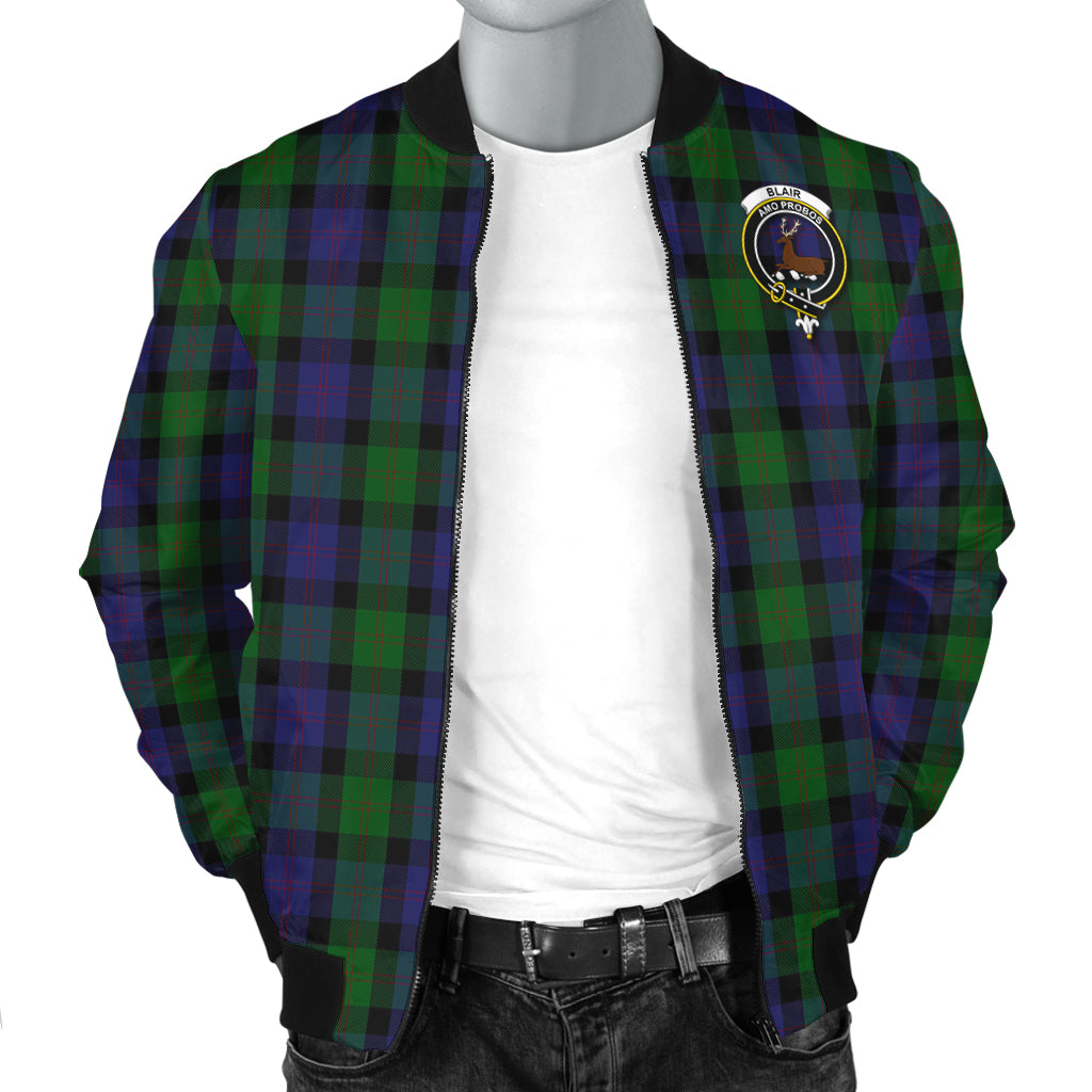 Blair Tartan Bomber Jacket with Family Crest - Tartanvibesclothing