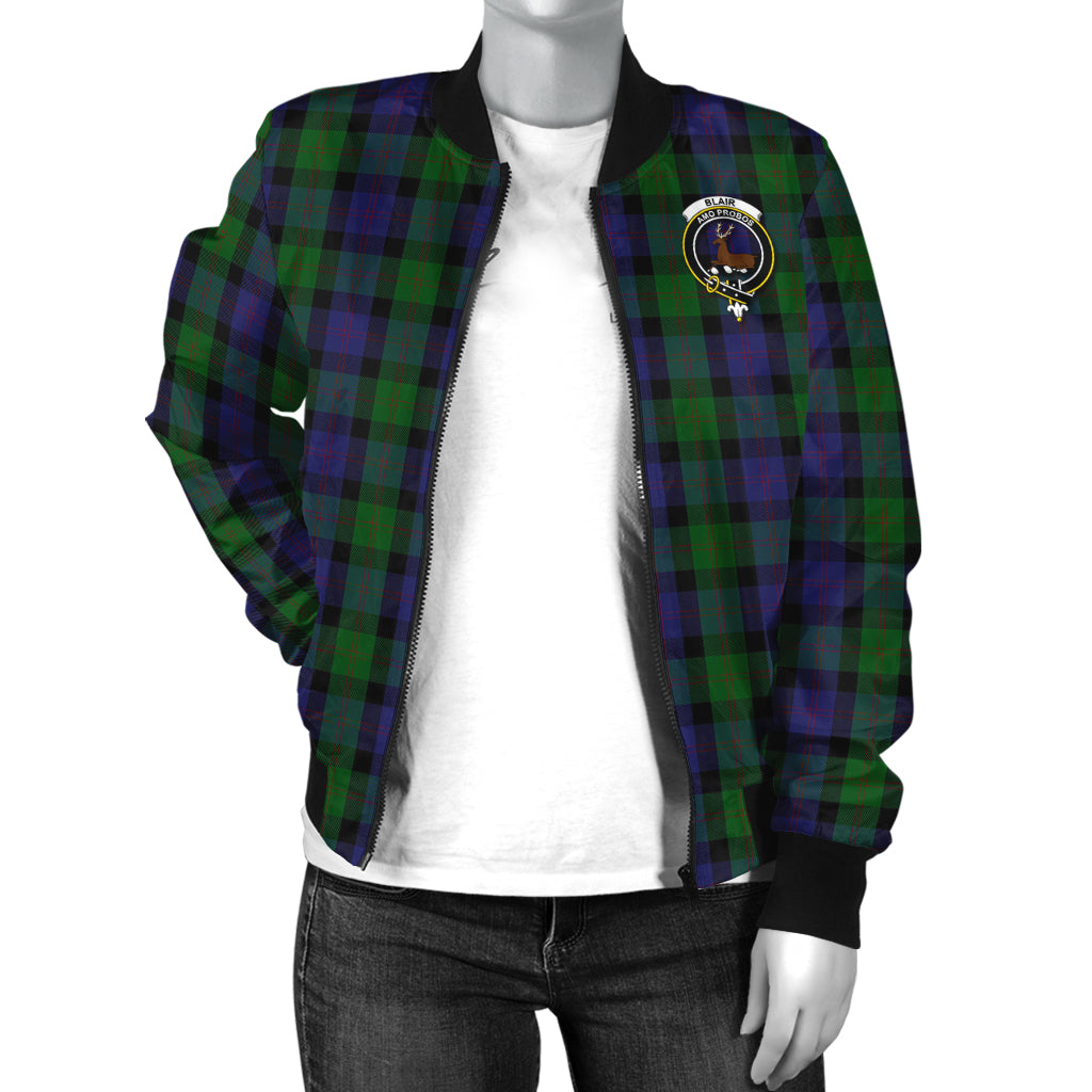 Blair Tartan Bomber Jacket with Family Crest - Tartanvibesclothing