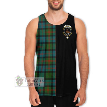 Blair Ancient Tartan Men's Tank Top with Family Crest and Half Of Me Style