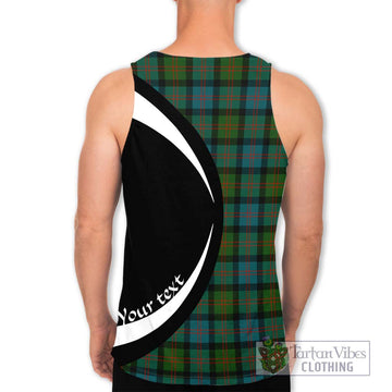 Blair Ancient Tartan Men's Tank Top with Family Crest Circle Style