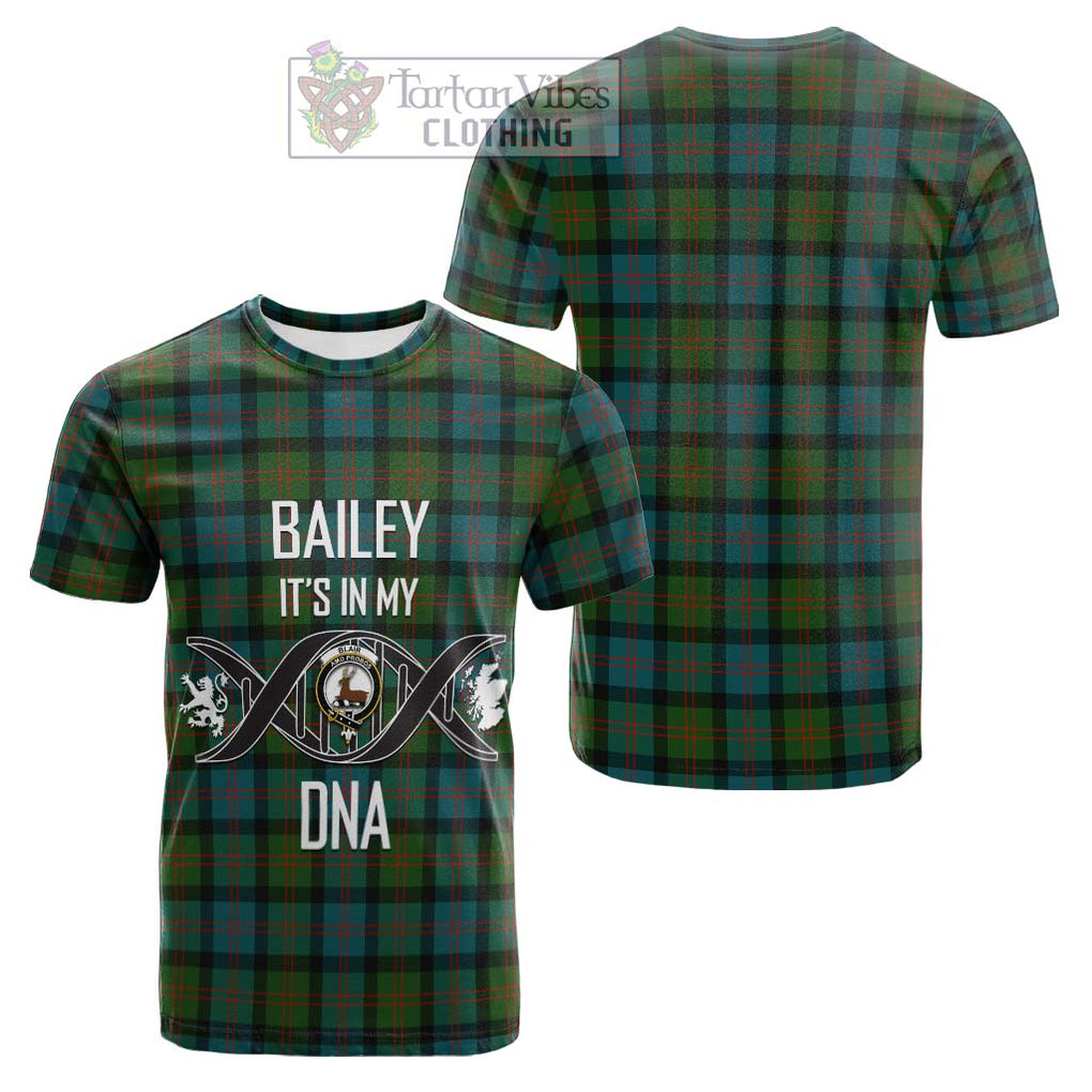 Tartan Vibes Clothing Blair Ancient Tartan Cotton T-shirt with Family Crest DNA In Me Style