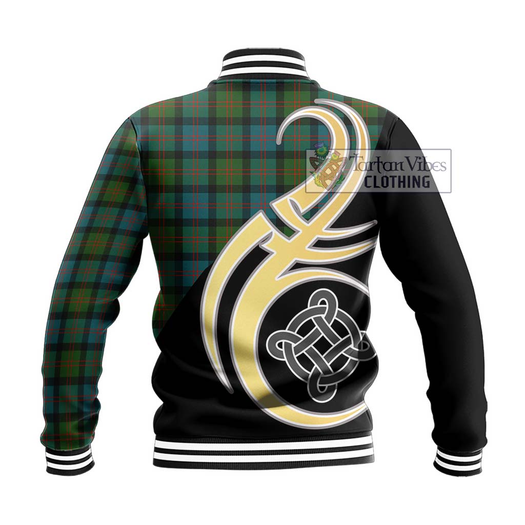 Blair Ancient Tartan Baseball Jacket with Family Crest and Celtic Symbol Style - Tartan Vibes Clothing