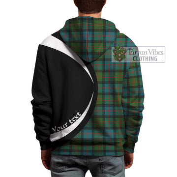 Blair Ancient Tartan Hoodie with Family Crest Circle Style