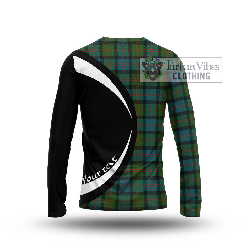 Blair Ancient Tartan Long Sleeve T-Shirt with Family Crest Circle Style - Tartan Vibes Clothing