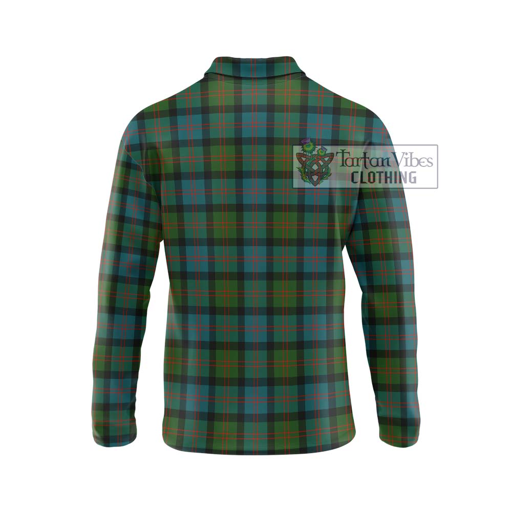 Blair Ancient Tartan Long Sleeve Polo Shirt with Family Crest DNA In Me Style - Tartanvibesclothing Shop