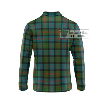 Blair Ancient Tartan Long Sleeve Polo Shirt with Family Crest DNA In Me Style