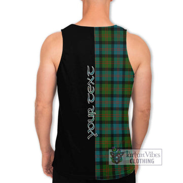 Blair Ancient Tartan Men's Tank Top with Family Crest and Half Of Me Style