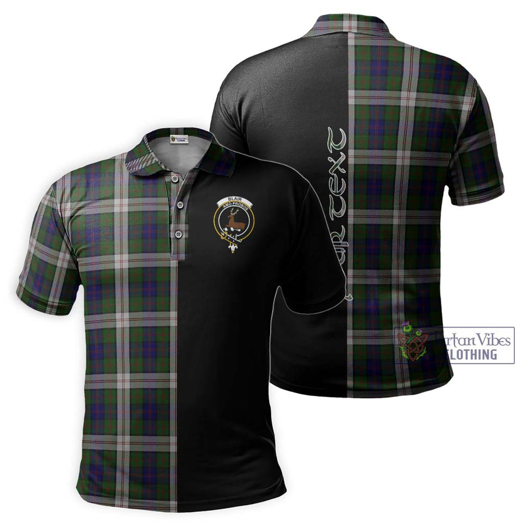 Blair Dress Tartan Polo Shirt with Family Crest and Half Of Me Style Kid - Tartanvibesclothing Shop