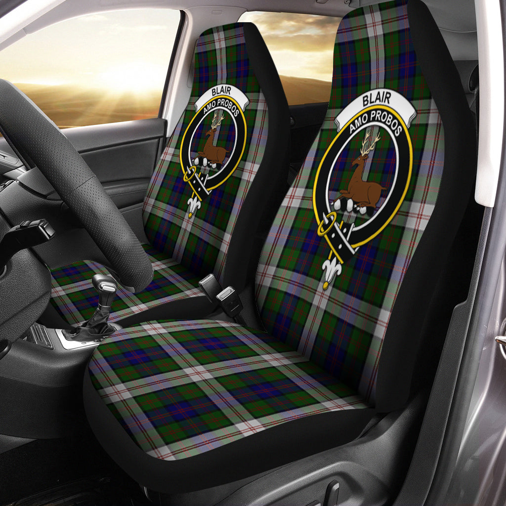 Blair Dress Tartan Car Seat Cover with Family Crest One Size - Tartanvibesclothing