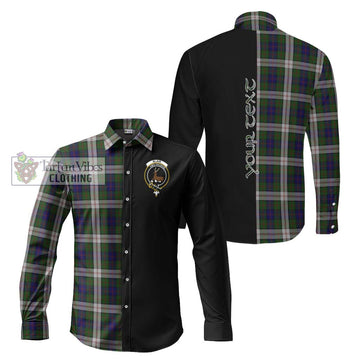 Blair Dress Tartan Long Sleeve Button Shirt with Family Crest and Half Of Me Style