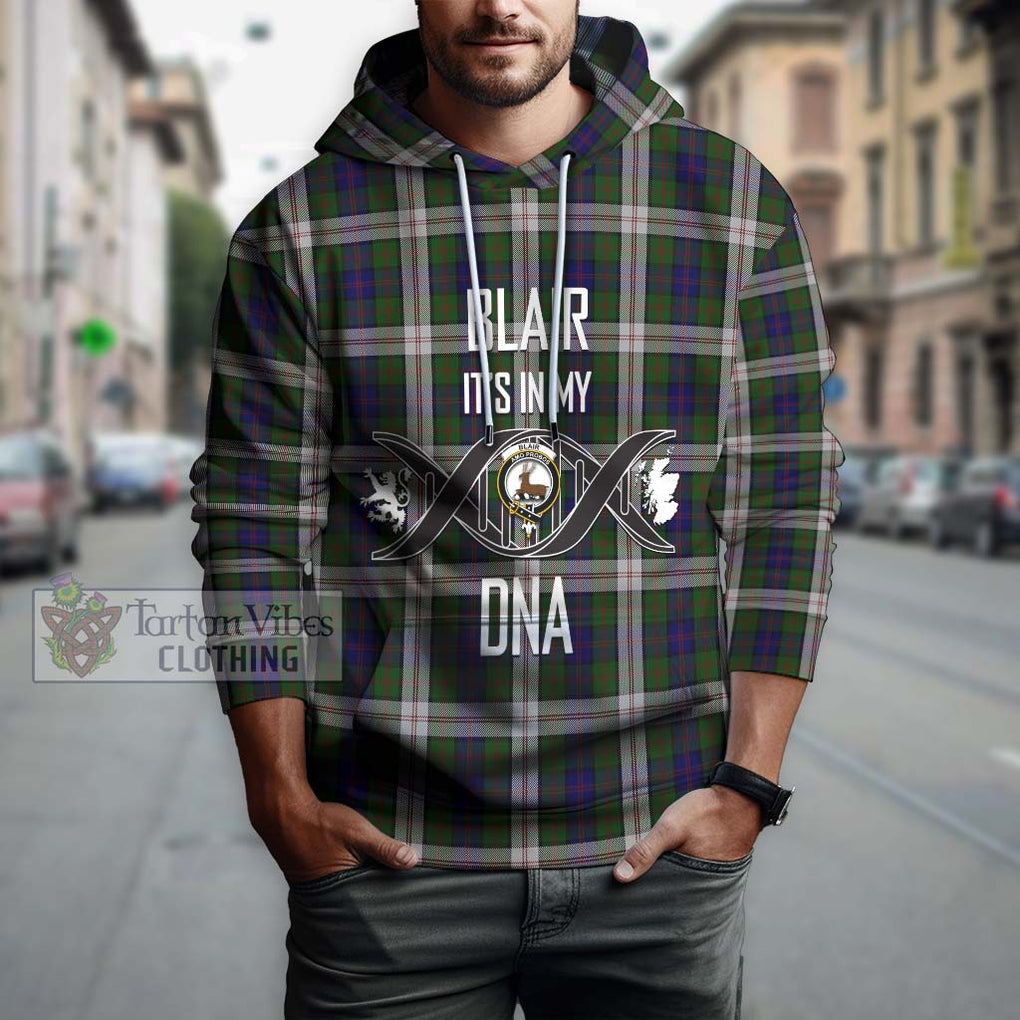 Blair Dress Tartan Hoodie with Family Crest DNA In Me Style Pullover Hoodie - Tartanvibesclothing Shop