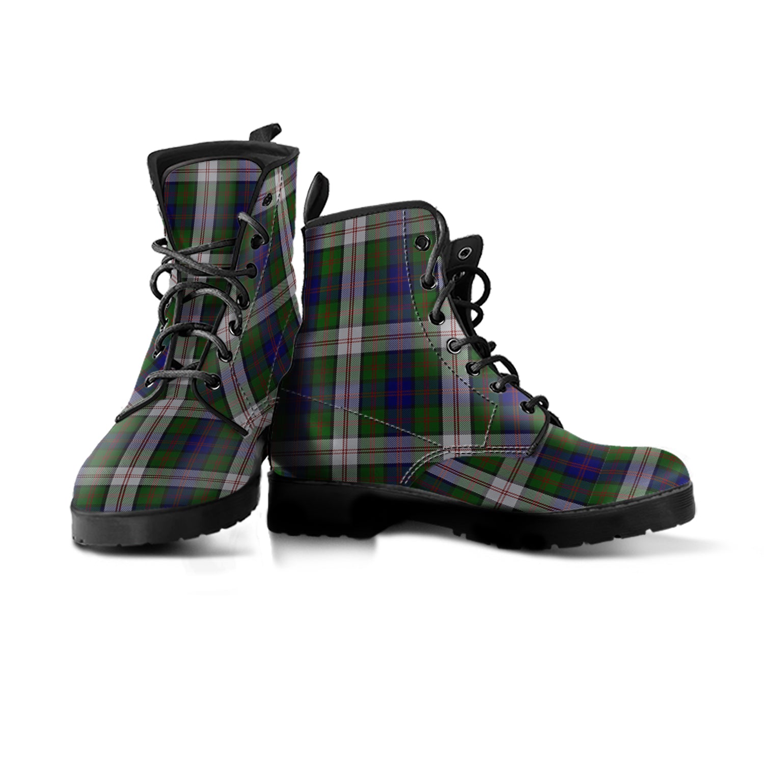 Blair Dress Tartan Leather Boots - Tartanvibesclothing