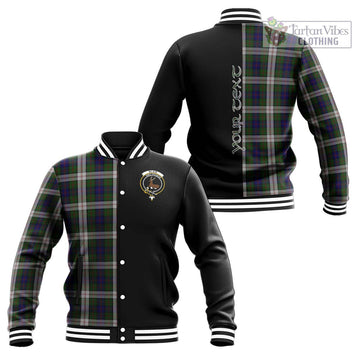 Blair Dress Tartan Baseball Jacket with Family Crest and Half Of Me Style