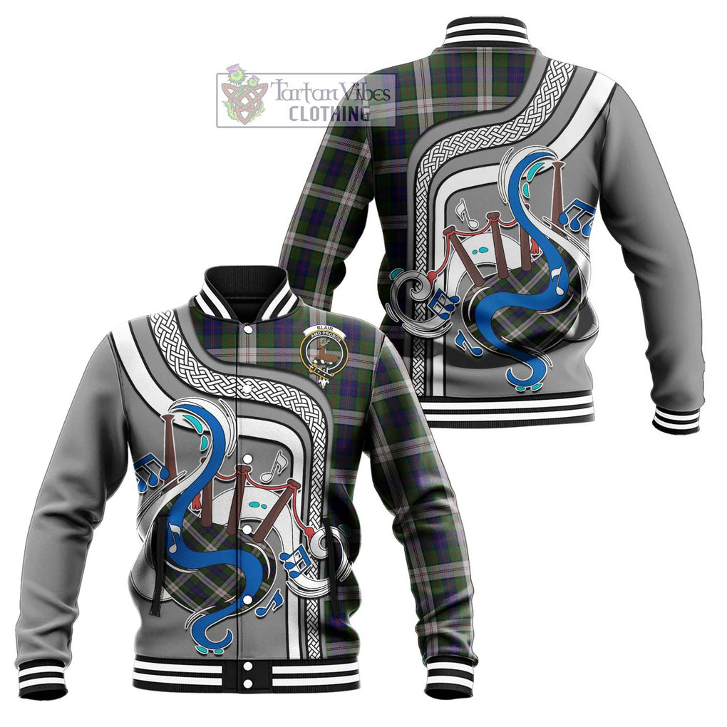 Tartan Vibes Clothing Blair Dress Tartan Baseball Jacket with Epic Bagpipe Style