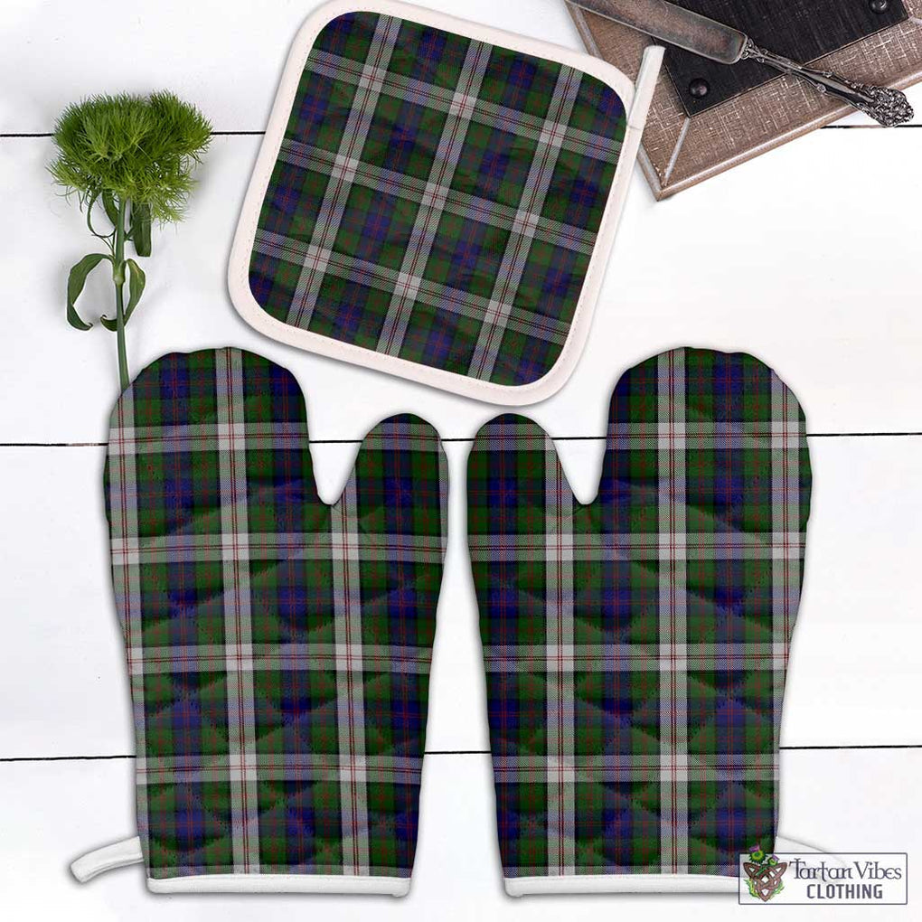 Blair Dress Tartan Combo Oven Mitt & Pot-Holder Combo 1 Oven Mitt & 1 Pot-Holder White - Tartan Vibes Clothing