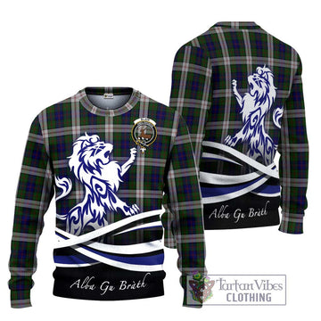 Blair Dress Tartan Ugly Sweater with Alba Gu Brath Regal Lion Emblem