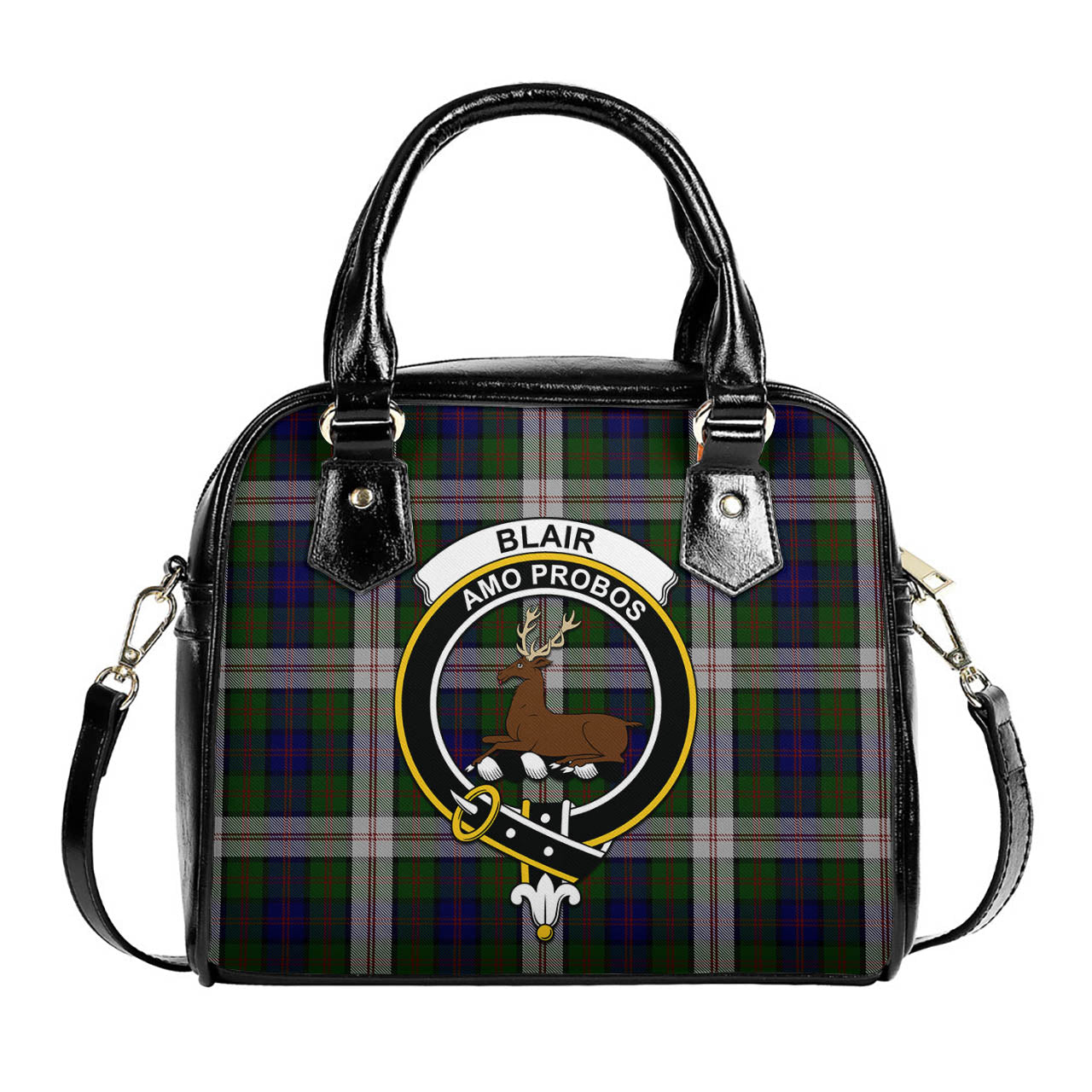 Blair Dress Tartan Shoulder Handbags with Family Crest One Size 6*25*22 cm - Tartanvibesclothing