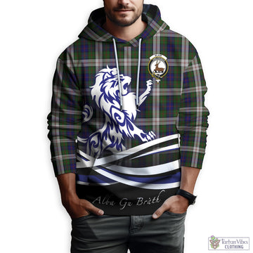 Blair Dress Tartan Hoodie with Alba Gu Brath Regal Lion Emblem