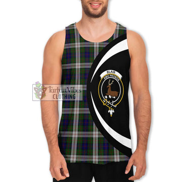 Blair Dress Tartan Men's Tank Top with Family Crest Circle Style