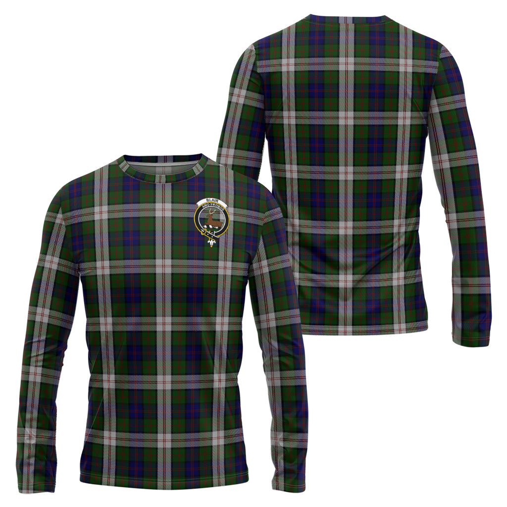 Blair Dress Tartan Long Sleeve T-Shirt with Family Crest Unisex - Tartanvibesclothing