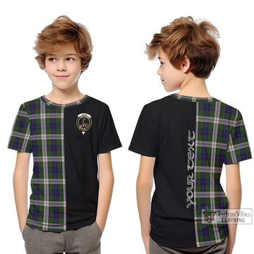 Blair Dress Tartan Kid T-Shirt with Family Crest and Half Of Me Style