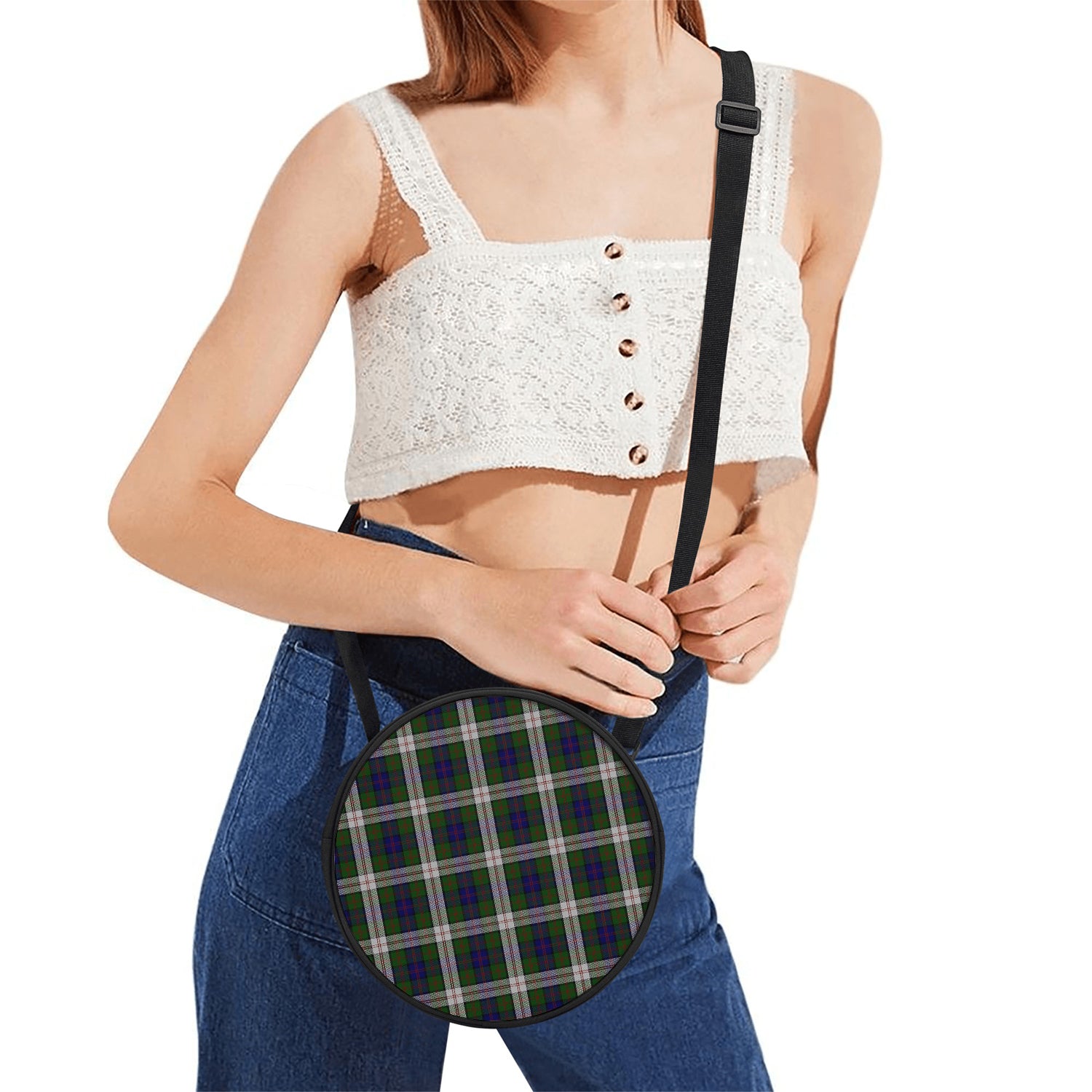 Blair Dress Tartan Round Satchel Bags One Size 9*9*2.7 inch - Tartanvibesclothing