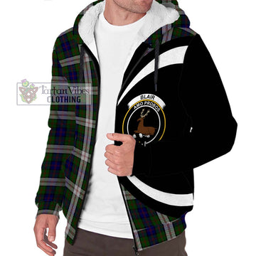 Blair Dress Tartan Sherpa Hoodie with Family Crest Circle Style