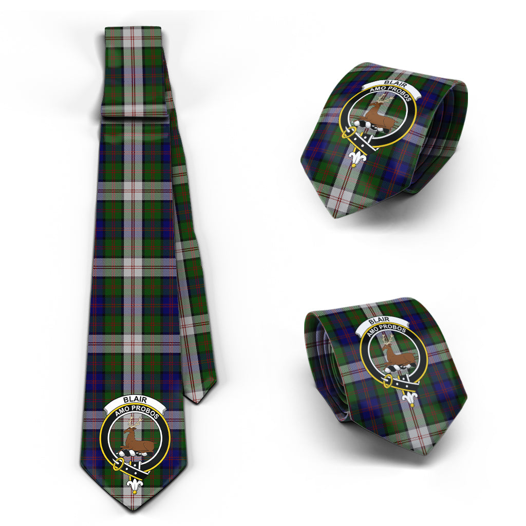 Blair Dress Tartan Classic Necktie with Family Crest Necktie One Size - Tartan Vibes Clothing