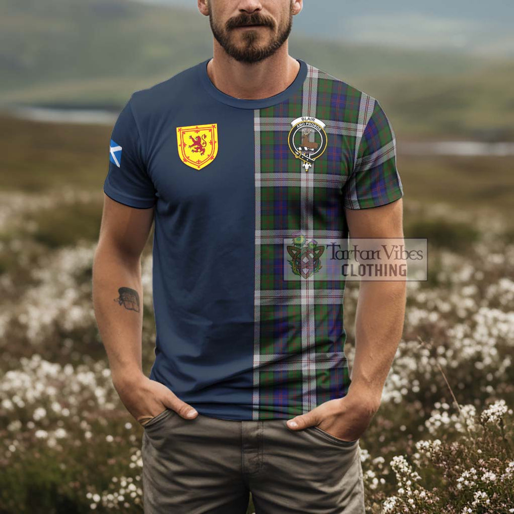 Tartan Vibes Clothing Blair Dress Tartan T-Shirt Alba with Scottish Lion Royal Arm Half Style