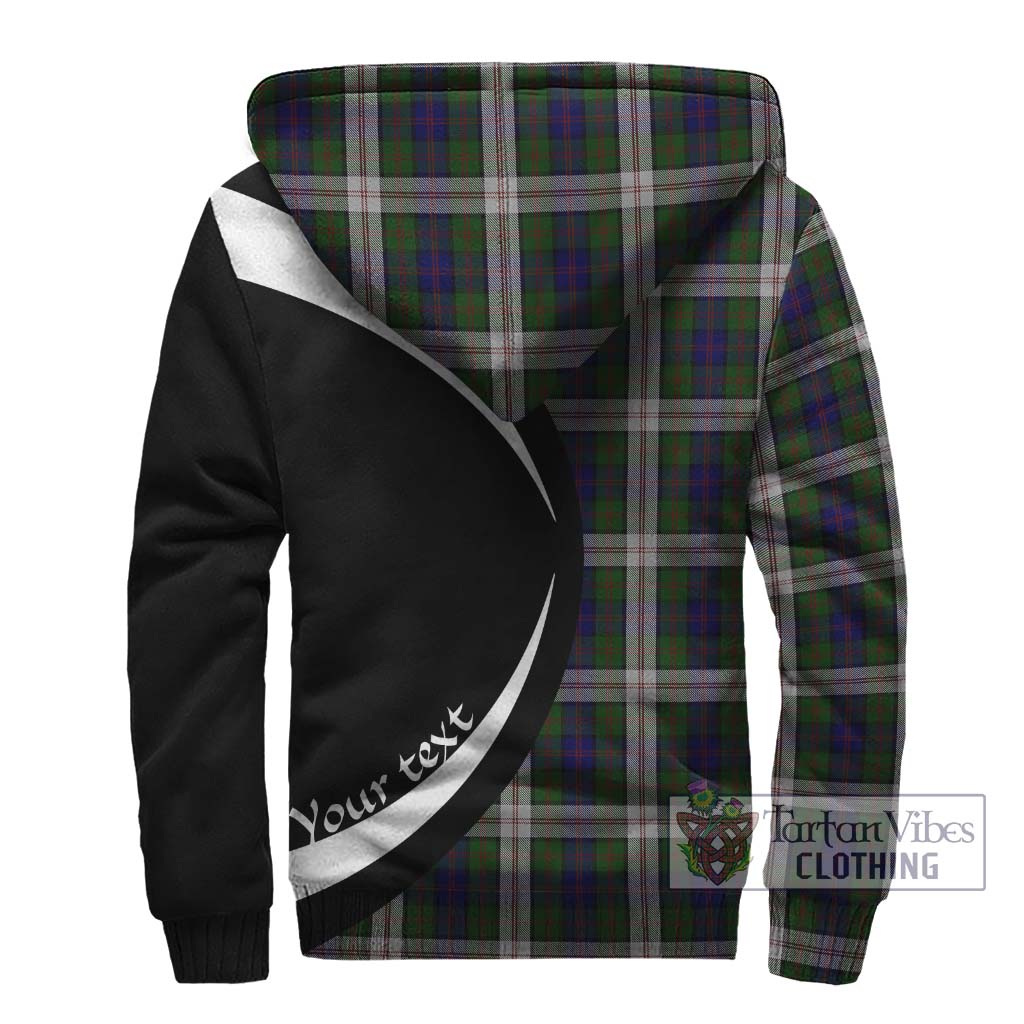 Blair Dress Tartan Sherpa Hoodie with Family Crest Circle Style - Tartan Vibes Clothing