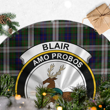 Blair Dress Tartan Christmas Tree Skirt with Family Crest