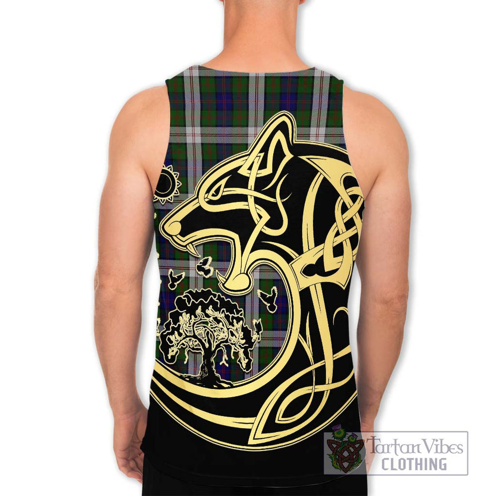 Blair Dress Tartan Men's Tank Top with Family Crest Celtic Wolf Style - Tartan Vibes Clothing