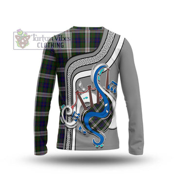 Blair Dress Tartan Long Sleeve T-Shirt with Epic Bagpipe Style