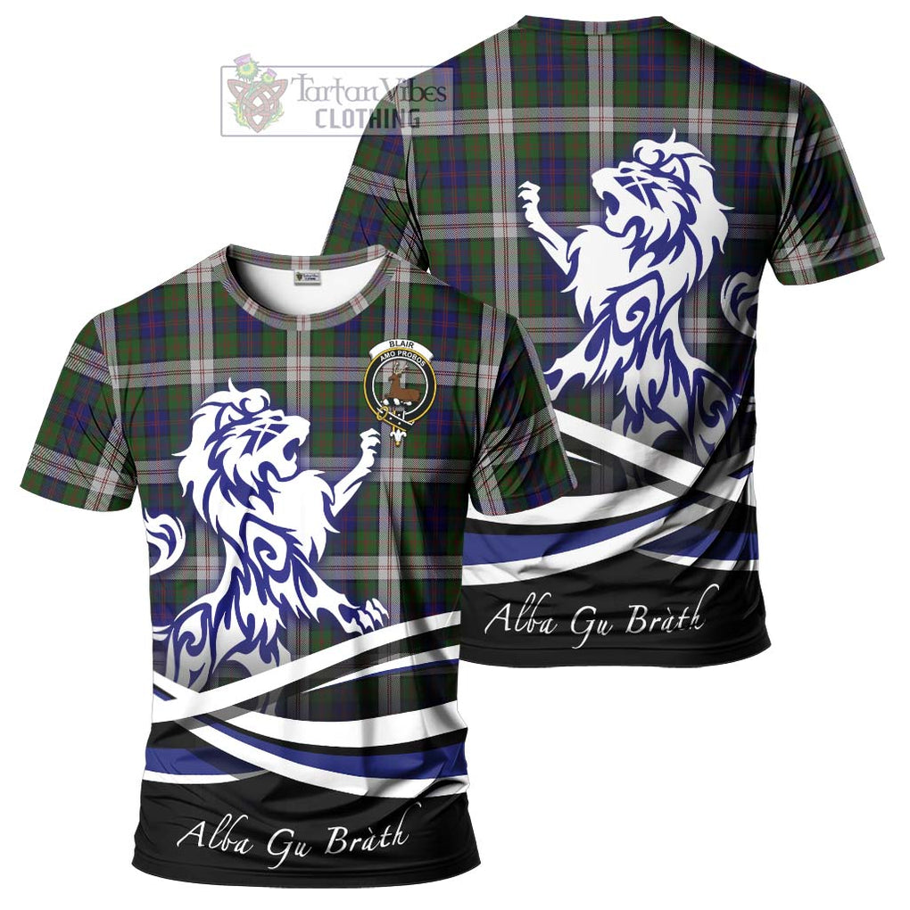 Tartan Vibes Clothing Blair Dress Tartan Cotton T-shirt with Alba Gu Brath Regal Lion Emblem